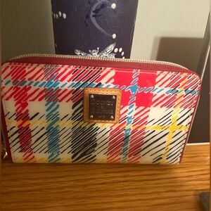 Dooney & Bourke Colorful Plaid Wallet